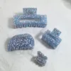 Hårklipp Korea Royal Blue Pink Pin Romantic Sweet Farterfly Tiaras Accessories For Girls Women Jewelry
