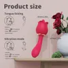 Яйца -буллы 2 в 1 -то клитор языка, облизывая вибрационные розовые стимулятор сосков с 9 частотными фаллоимитаторами для взрослых игрушек для женщин. Пары 230808