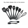 wholesale Cookware Sets Design Kitchenware Silicone Heat Resistant Kitchen Cooking Utensils Non-Stick Baking Tool Cooking Tool Sets 3 Colors 10 pcs for 1 set