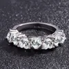 Wedding Rings Japan And South Korea Edition Six Heart Engagement Ring Elegant Simple Women Fashion Valentine's Day Gift