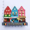 Aimants pour réfrigérateur Belgique Gand Landmark Building aimants pour réfrigérateur Tourisme souvenir Peint Magnétique Réfrigérateur Autocollants Collection Décoration 230808