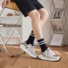 Men's Socks Horizontal Bar Sports Men Male Cotton Breathable Hip Hop Skateboard Long Fashion Striped Mens Sock Casual Streetwear