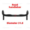 Bike Handlebars Components Deda 3K Gloss Full Carbon T800 Oval Road Handlebar Drop Bar 380440mm Bicycle Accessories 230808