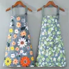 Aprons Cute Flower Kitchen Household OilProof Cooking Apron For Women Children Men Waterproof Adult Coffee Baking Accessories 230809