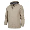 Hommes Vestes Bomber Veste Coupe-Vent Imperméable Casual Homme Manteau À Capuche Hommes Tactique Armée Vert Vêtements Voyage Randonnée Pardessus En Plein Air