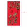 Emballage cadeau long sac enveloppe rouge poche traditionnelle style chinois délicat argent de l'année Hong Bao