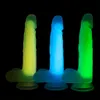 Masturbateurs AQINGQU Gode Sex Toys pour Femmes Liquide Silicone Fluorescent Lumineux Réaliste Pénis Stimulation Femelle Masturbateur Adulte 230808