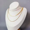 Collar de cadenas para mujer, colgante versátil de acero de titanio multicapa, moda de clavícula