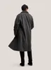 Costumes pour hommes beau pardessus 1 pièces à chevrons arrivée décontracté vêtements d'hiver Trench-Coat chaud doux gris foncé Streetwear coupe-vent