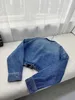 Женские куртки дизайнер P Family 23 Весна и Лето Новая мода Cool Do Old Wash Короткая джинсовая куртка+прямые шорты 3ZX8