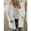 Damen Strick T-Shirts Frau Jacke Mode Langarm Outfit Kapuzen Fleece Wollmantel Frauen Warme Pullover Damen Winter Strickjacke 230808