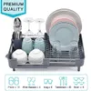 Food Storage Organization Sets Rack expandable Steel Holderdrainb Adjustable Cutlery Drainers Dish With Removable Stainless Drying foldable 230809