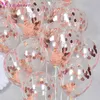 Andra evenemangsfestleveranser 10st 12 tum konfetti latex ballonger Grattis på födelsedagsfestdekorationer adukt barn pojke flicka baby dusch bröllop helium globos 230809