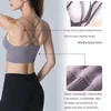 Yoga Outfit Women Cross Breathable Without Steel Ring Sports Bras Thin Straps Gym Beauty Back Running Workout Tops Soild Color Push Up Bra