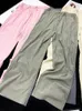 Pantaloni da donna s YOZOU Estate Sottile Comfort Fluido Gamba larga Rosa Nero Verde Grigio Pantaloni kaki Oversize Allentato Coreano Solido Streetwear 230808