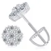 Dropshipping 2023 New Fashion Luxury 925 Sterling Silver Vvs Moissanite Diamond Honeycomb Geometric Orecchini per uomo