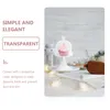 Plates Crystal Glass Cover Transparent Cake Plate Tray Multi-function Dessert Decorative Storage