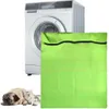 Tvättväskor Pet Bag Green Polyester Stor hushåll Toalettartikar Filter Tvättmaskin Dog Cat Horse 230808