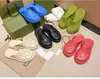 Designer Womens slippers one piece flat shoes toe beach slippers colors designer factory womens summer classic shoes size 35-44 with box