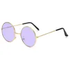 Sunglasses Retro Small Round Hippie Fashion Circle Metal Frame Sun Glasses Disco Party Candy Color Lens Eyewear For Women Men