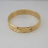 Bangle FOROMANCE YELLOW GOLD COLOR DIAMETER 1.6" 2.56" BAND WIDTH 8MM FOUR STYLES BABY BOY GIRL ADULT CLOSED BANGLE BRACELET 230808