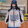 Womens Jackets YICIYA jacket coats bomber women in outerwear y2k vintage grey varsity baseball jackets american oversize coat met 230808