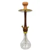 Arabisch Reizen Waterpijp Set Houten Lederen Case Shisha Echte Luxe Mousse Narghile Bar KTV Waterpijp Pijp Cadeau Voor Vriendje HKD230809