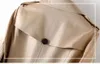 2023 haute qualité luxe créateur de mode haute qualité marque femmes Trench Coat Angleterre printemps manteau Double boutonnage tempérament vêtements d'extérieur pour femmes