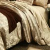 Bedding sets Luxury Jacquard Bedding Set King Size Duvet Cover Quilt Set Queen Comforter Bed Gold Quilt Cover High Quality For Adults 230809