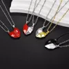 Pendentif Colliers Mode Couple Magnétique Collier Pour Les Amoureux Gothique Punk Coeur Hommes Femmes Parti Bijoux Cadeau