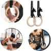 Anneaux de gymnastique 28 32MM Fitness Anneaux de gymnastique en bois avec sangles réglables à boucle à came Fitness Équipement de gymnastique à domicile Équipement de musculation 230808