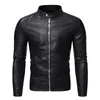 Men's Jackets Mens PU Leather Jacket Motorcycle Biker Men's Jackets Autumn Winter Warm Black Outdoor Outwear Coats 5XL Plus Szie 230808