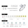 Wedding Rings ATTAGEMS Oval Cut 3 5CT Diamond Ring for Women 18K 14K 10K Gold Passed Tester Engagement Fine Jewelry Wholesale 230808