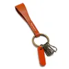 Schlüsselanhänger Vintage Minimalist Top Layer Rindsleder Schlüsselanhänger Kreative personalisierte Auto-Schlüsselanhänger Anhänger für Männer und Frauen Paare Schlüsselanhänger