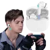 Earphone Wireless 5.2 Hörlurar IPX6 Vattentäta sporthuvudset In-Ear Gaming HiFi öronsnäckor med Mic Charging Case HKD230809