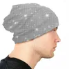 Berets Rhinestones Crystal Diamond Bonnet Hats Hip Hop Ski Skullies Beanies For Men Women Knitted Hat Spring Dual-use Cap