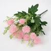 Dekorativa blommor i konstgjord blommisimulering Rose Bröllop Buketter Floral Silk Hand bundna PO Props Booth