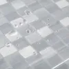 歯ブラシホルダー防水モダン石畳の幾何学バスカーテンPVCフラワーシャワーバスルームバスタブ用大きな広い入浴カバー230809