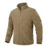 Mens Jackets MAGCOMSEN Fleece Tactical Jacket Windproof Lightweight Outerwear Full Zip Warmth Hiking Work Travel 230809