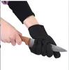 1 Pair Black Steel Wire Metal Mesh Gloves Safety Anti Cutting Wear Resistant Kitchen Butcher Working Gloves Garden Self Defense