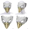 Maski imprezowe Halloween wielkanocne Mardi Gras Maska Mask Eagle Cosplay Masquerade Rekwizyty dla Adts Mężczyzn Mężczyzn Masque PDDS19001A Drop Gelive DHP7V