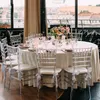 Silla de acrílico de boda de cristal, sillas de PC para decoración de banquetes de hotel y eventos al aire libre