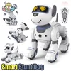 الكهرباء/RC حيوانات مضحكة RC Robot Electronic Dog Stunt Puppy Voice Command Touch-Sense Music Song Robots Dogs for Children's Kids 230808
