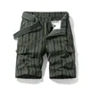 Men's Shorts 2023 Summer Straight Casual Beach Classic Outdoor Fashion Print Cotton Cargo Male Army Green Khakis