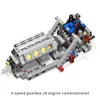 Transformation toys Robots MOC Creative Electric DIY Hightech Parts Assembled Building Blocks Motor Gearbox Reverse gear Mechanical Group Model Engine Toy 230809