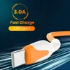 Opladers/Kabels 3A Snel Opladen USB Kabel USB A Naar Type-C/Micro USB Telefoon Oplader Kabel 1/2 m Vloeibare Siliconen Data Koord Voor Xiaomi Redmi Samsung x0809