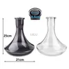 Lomint Russia Glass Glakah Vase Shisha Base Bottle Chicha AccessoriesブラッククリアカラーLM-V004 HKD230809