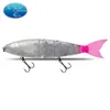 Betar lockar lockar Simning Jointed flytande sjunkande gigantiska hårda fisketillbehör för Big Bait Bass Pike Minnow Size 245mm 230809