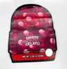 Backpack shape empty 3.5g white bubblegum gelato bag papypa cake packing bags Zipper sealed bag