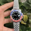 Lyxdesigner ROOLX Watches GMT 40mm svartbrun Dial Automatic Mechanical 904L rostfritt stål Sapphire Mirror Super Glow Calender Watches High Quali Xue95